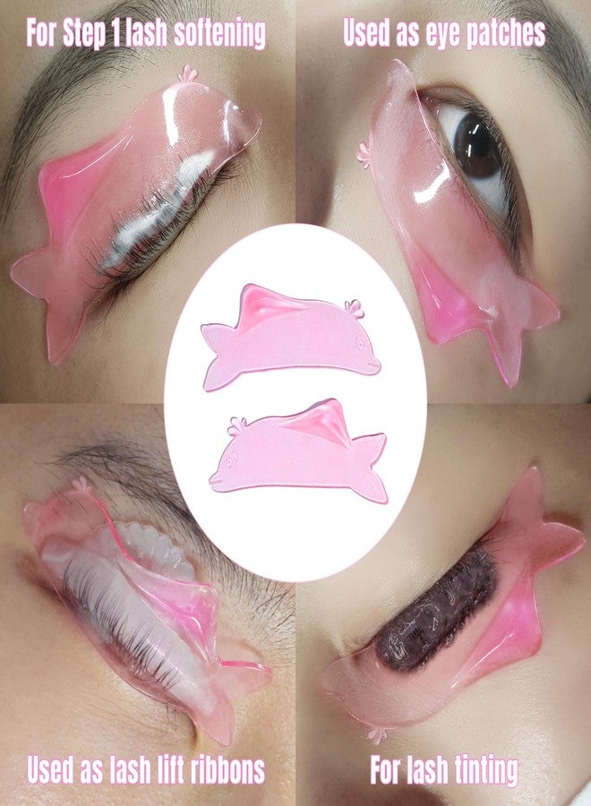 لي بيوتي واقيات رفع الرموش المسطحة من ليبيوتي، واقيات كورية رقيقة للغاية للخطوة الأولى من عملية التجعيد/الرفع، استخدام مرن كضمادات للعين أو شريط رفع، تصميم على شكل دولفين لسهولة الالتقاط - Image 4